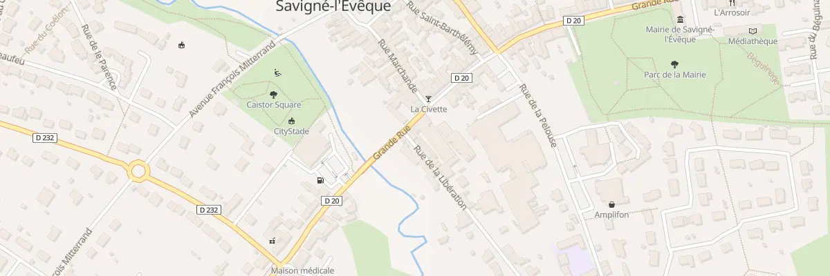 Plan du 1 Rue de la Liberation à Savigné-l’Évêque