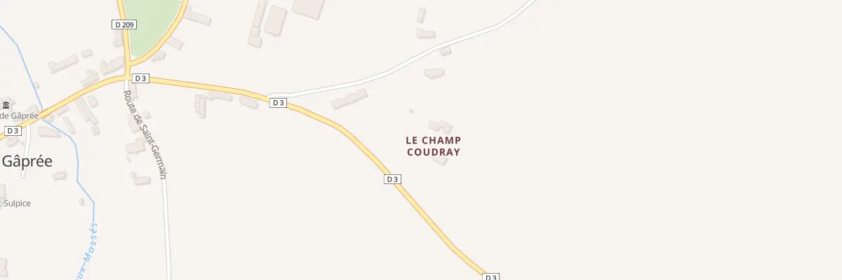 Plan du 56 Le Champ Coudray à Gâprée