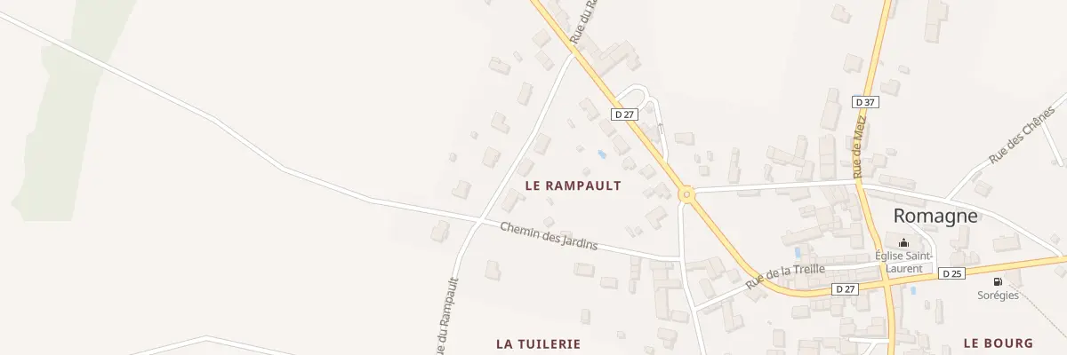Plan du 5 Rue du Rampault à Romagne