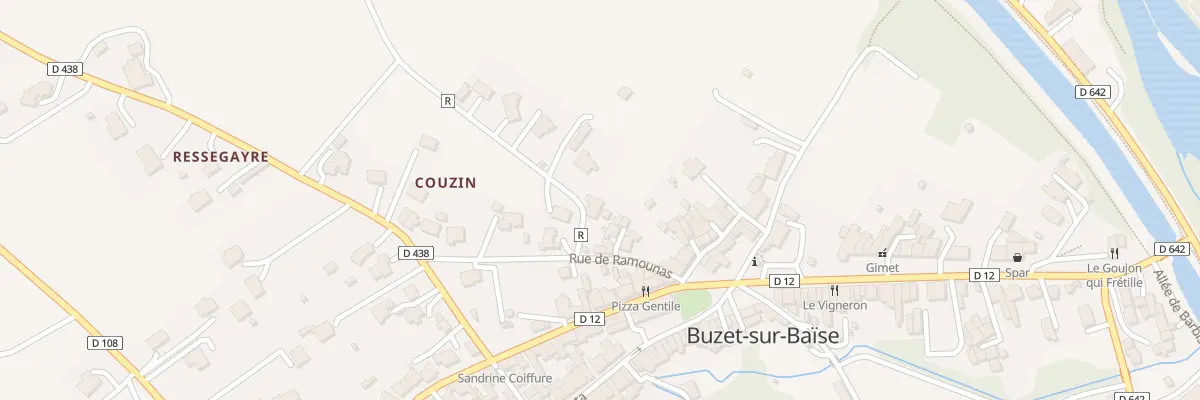 Plan du 10 Rue de Ramounas à Buzet-sur-Baïse