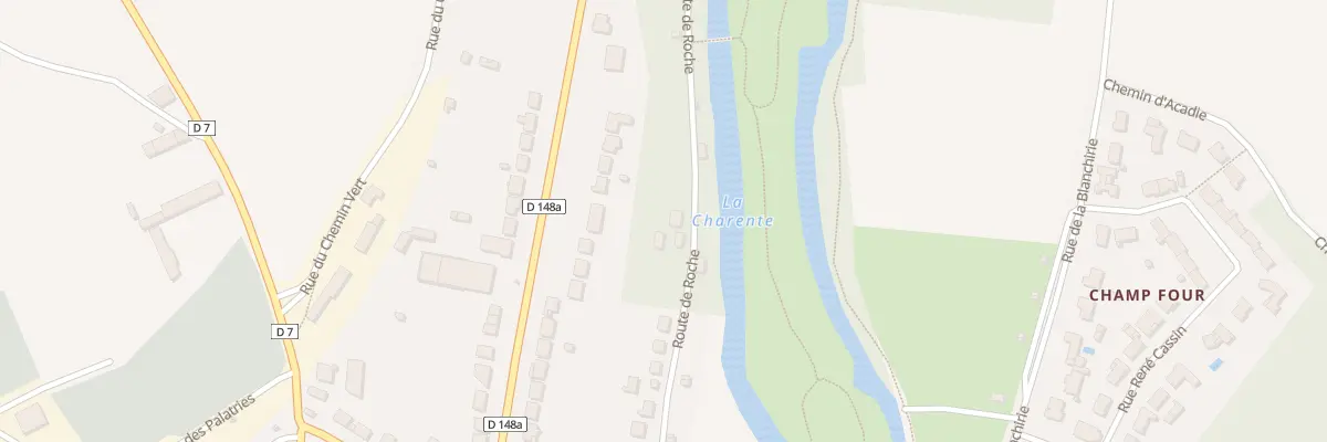Plan du 23 Rte de Roche à Civray