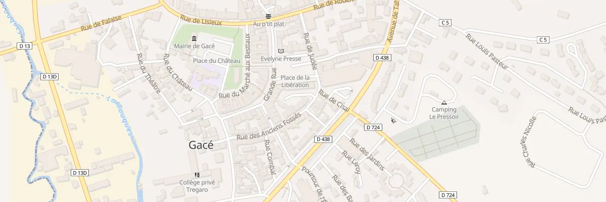 Plan du 23 Rue des Anciens Fossés à Gacé