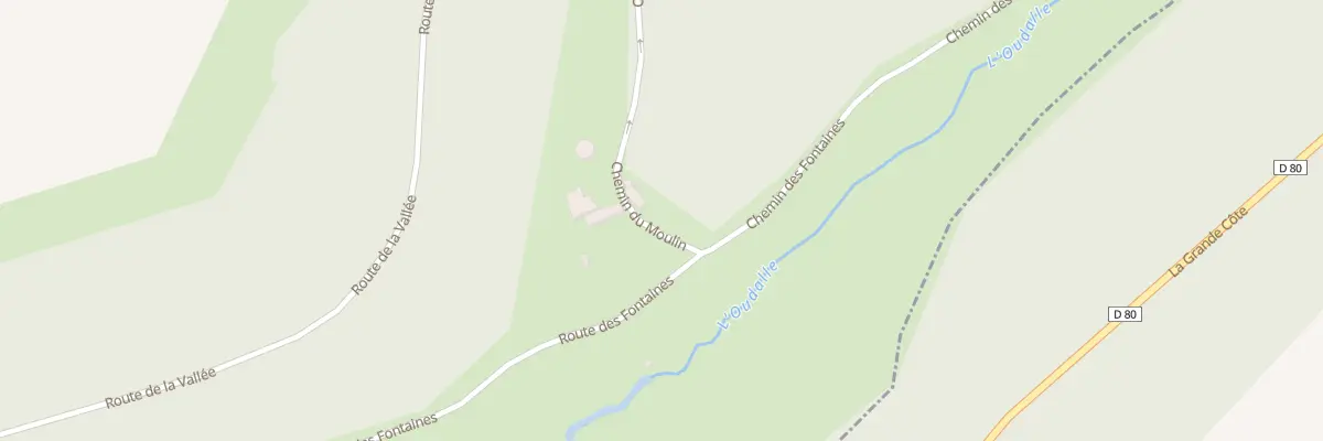 Plan du 5080 La Vallee à Oudalle