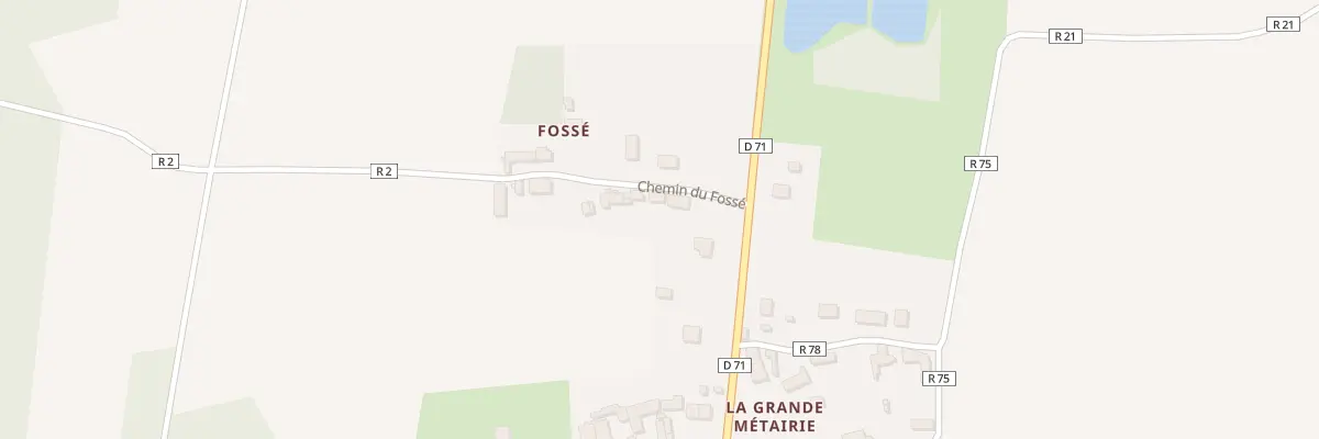 Plan du 7 Che du Fossé à Hommes