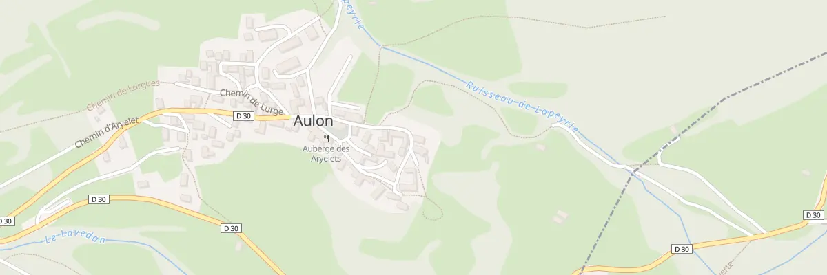 Plan du 5049 Sorte et Village à Aulon