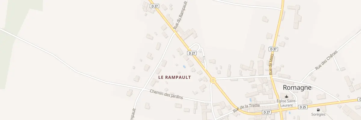 Plan du 9 Rte de Couhé à Romagne