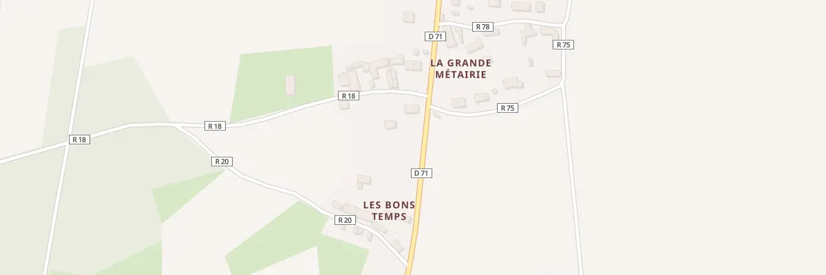 Plan du 5001 Les Bons Temps à Hommes