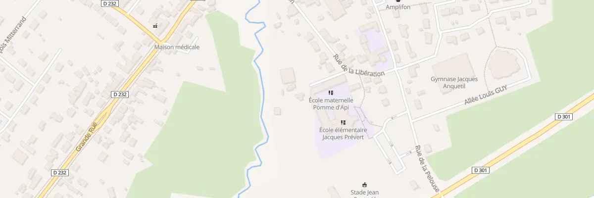 Plan du 12 Rue de la Liberation à Savigné-l’Évêque