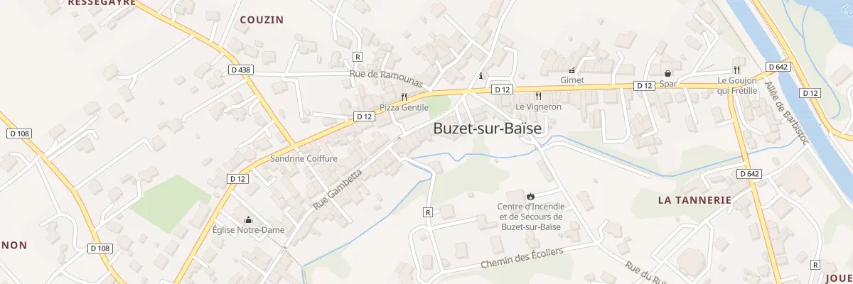 Plan du 11 Rue Gambetta à Buzet-sur-Baïse