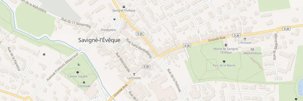 Plan du 1 Rue de la Division Leclerc à Savigné-l’Évêque