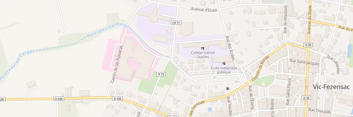 Plan du 16 Pl Zaccharie Baqué à Vic-Fezensac