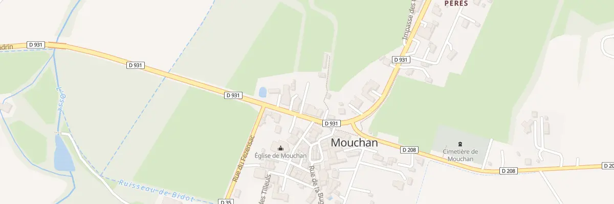 Plan du 63 Av du Bataillon de l’Armagnac à Mouchan