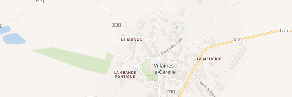 Plan du 5 Sen de L Eglise à Villaines-la-Carelle