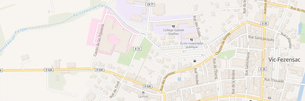 Plan du 9 Pl Zaccharie Baqué à Vic-Fezensac