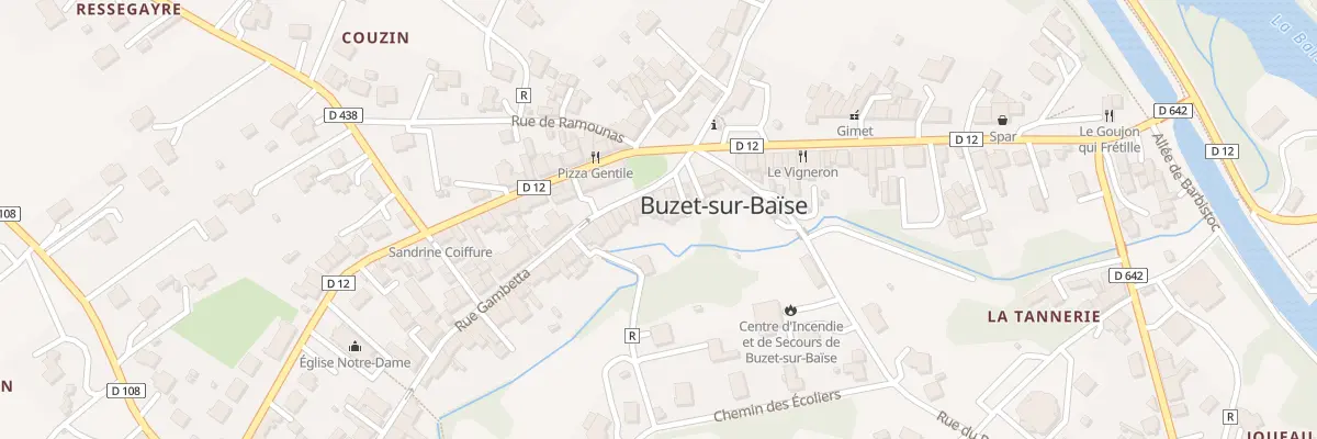 Plan du 1 Rue Gambetta à Buzet-sur-Baïse