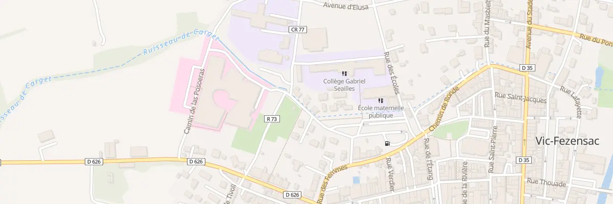 Plan du 14 Pl Zaccharie Baqué à Vic-Fezensac