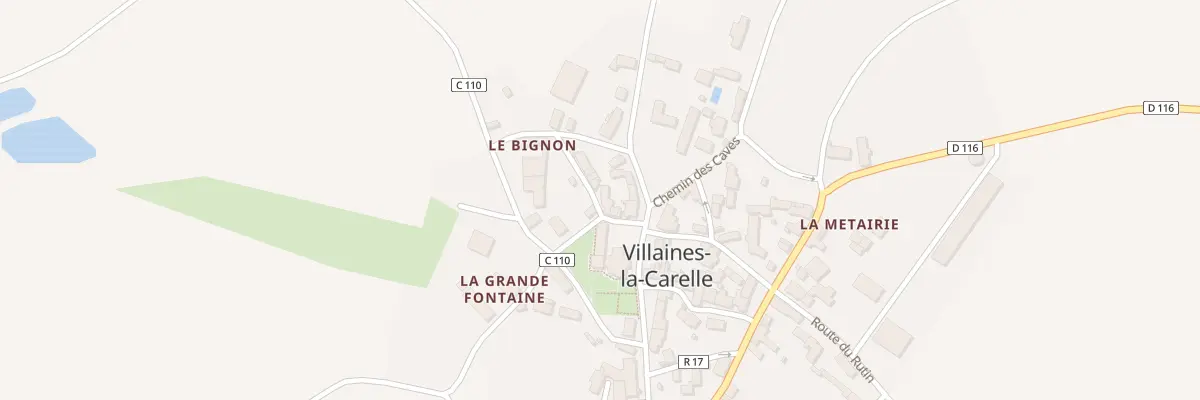 Plan du 1 Sen de L Eglise à Villaines-la-Carelle