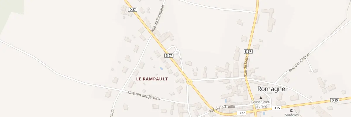 Plan du 6 Rte de Couhé à Romagne