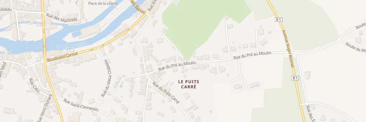 Plan du 9 Rue du Pré au Moulin à Civray