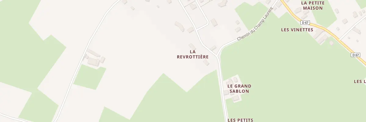 Plan du 10 Rte de Franc Baron à Mézières-sur-Ponthouin
