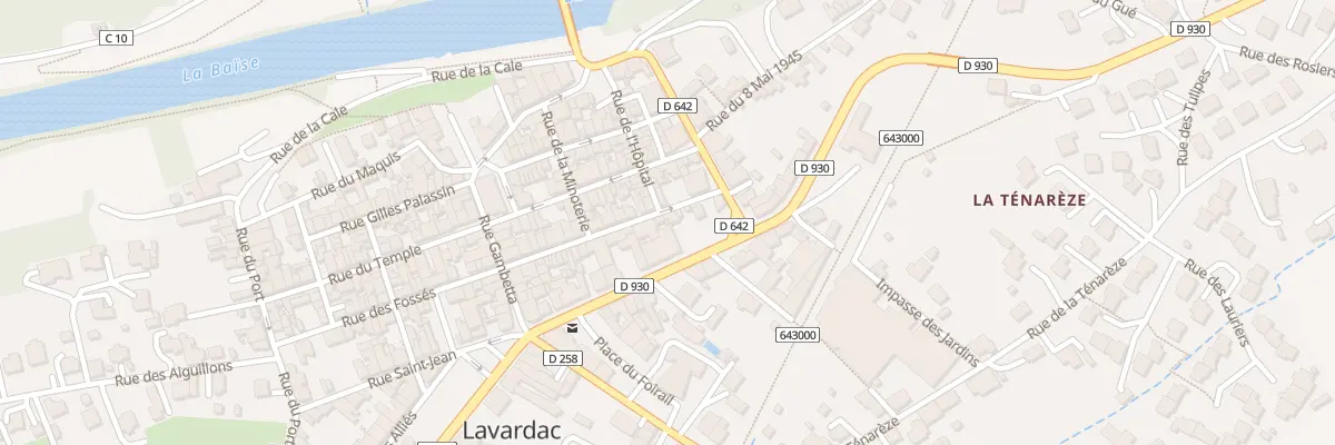 Plan du 32 Rue Rectorerie à Lavardac