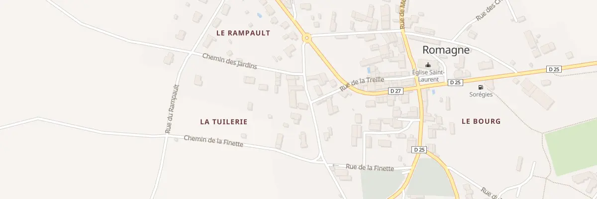 Plan du 5028 La Tuiliere à Romagne