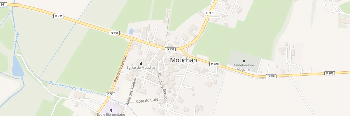 Plan du 12 Rue Ducos de Lartigue à Mouchan