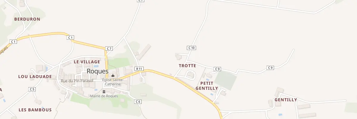 Plan de Au Village à Roques