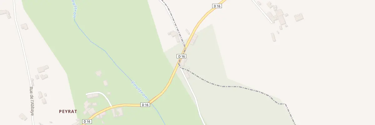 Plan du 43 Rte du Peyrat à Blanzaguet-Saint-Cybard