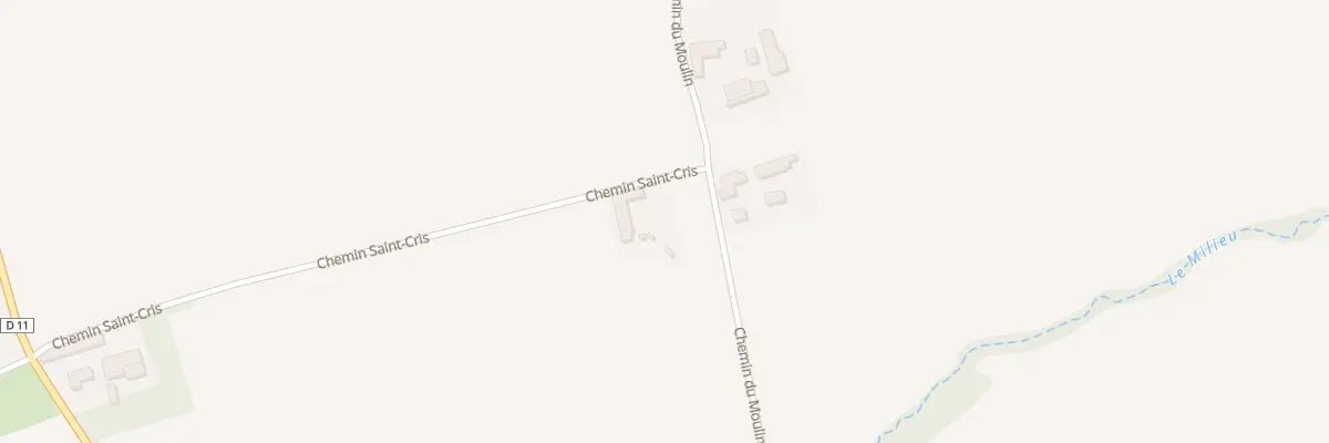 Plan du 5 Che Saint-cris à Antin