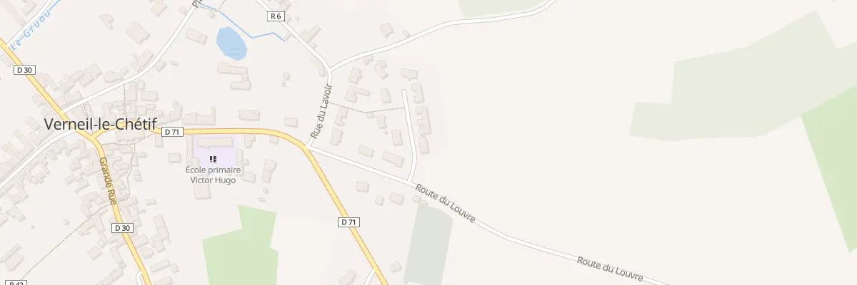Plan du 25 Rue du Louvre à Verneil-le-Chétif