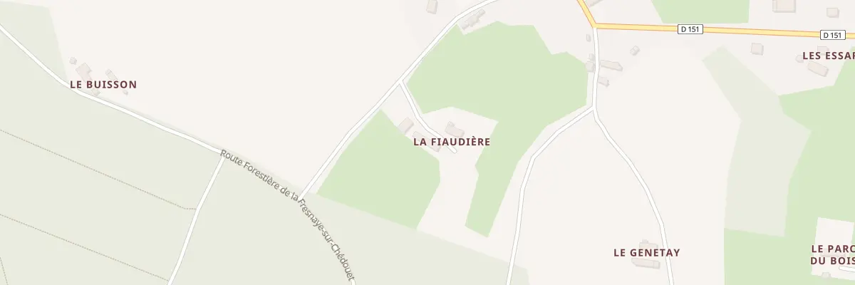 Plan du 5015 La Fiaudiere à Louzes