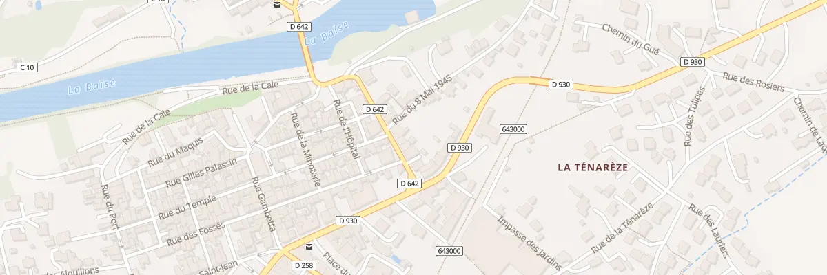 Plan du 10 Rue du Général Leclerc à Lavardac