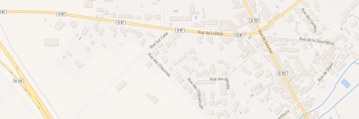 Plan du 5 Rue des Coquelicots à Migné-Auxances