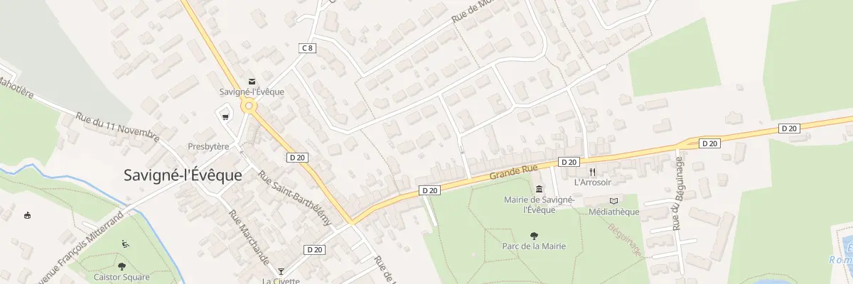 Plan du 21 Rue de la Perriere à Savigné-l’Évêque