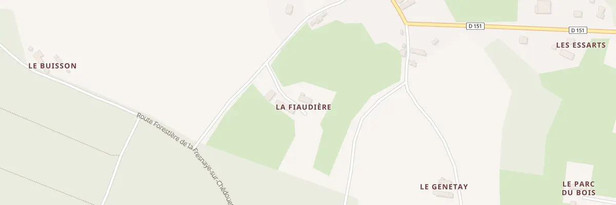 Plan du 2 La Fiaudiere à Louzes