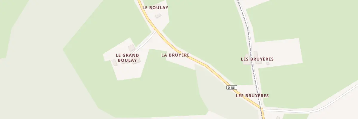 Plan du 1 La Bruyere à Louzes