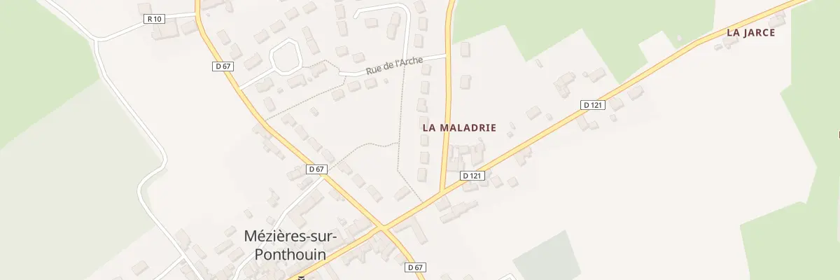 Plan du 5 Rue de la Maladrerie à Mézières-sur-Ponthouin