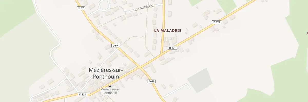Plan du 1 Rue de la Maladrerie à Mézières-sur-Ponthouin