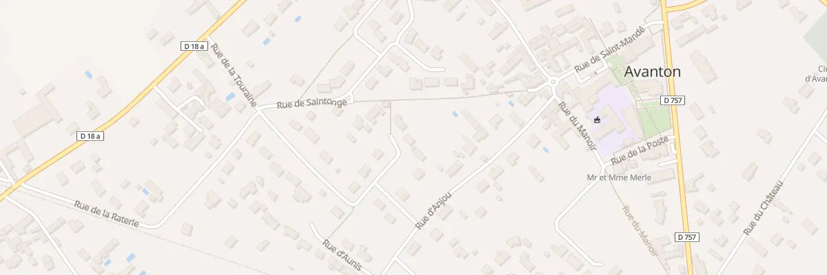 Plan du 8 Rue de Touraine à Avanton