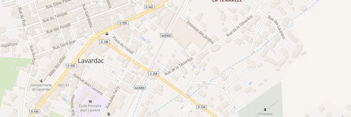 Plan du 7 Rue de la Tenareze à Lavardac