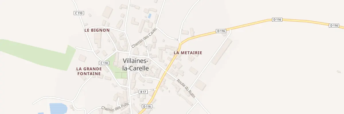 Plan du 25 Voie du Haut Maine à Villaines-la-Carelle
