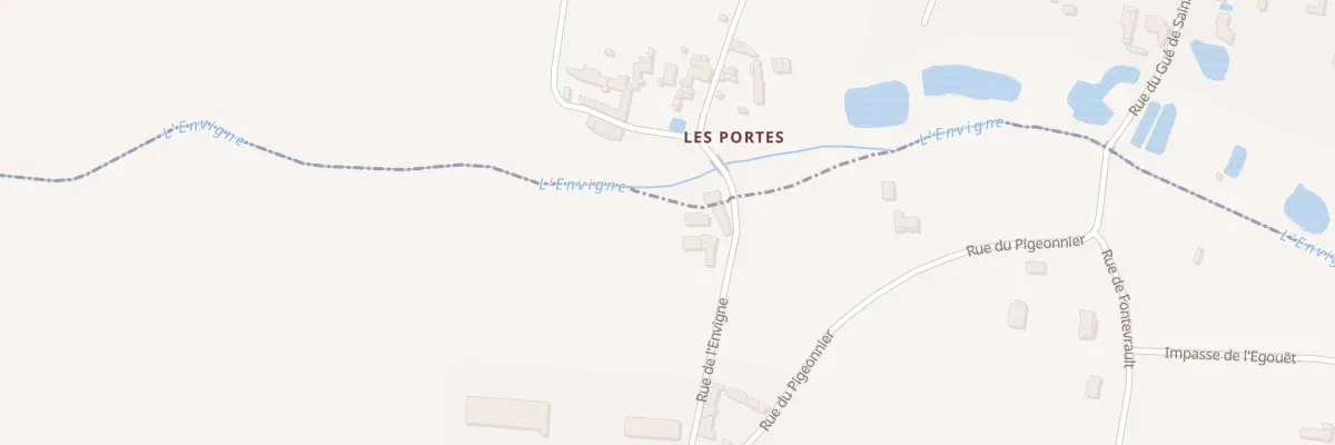 Plan du 2 Rue de l’Envigne à Doussay
