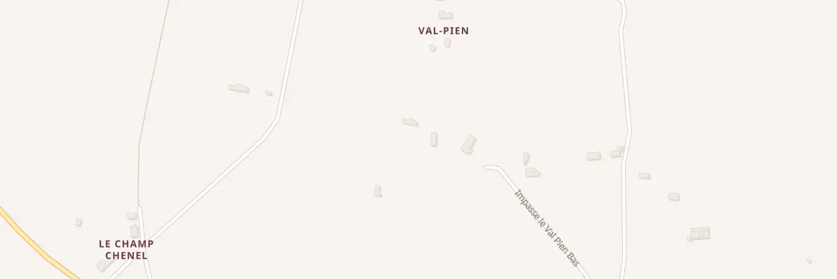 Plan du 58 Le Val Pien au Bosc-Renoult