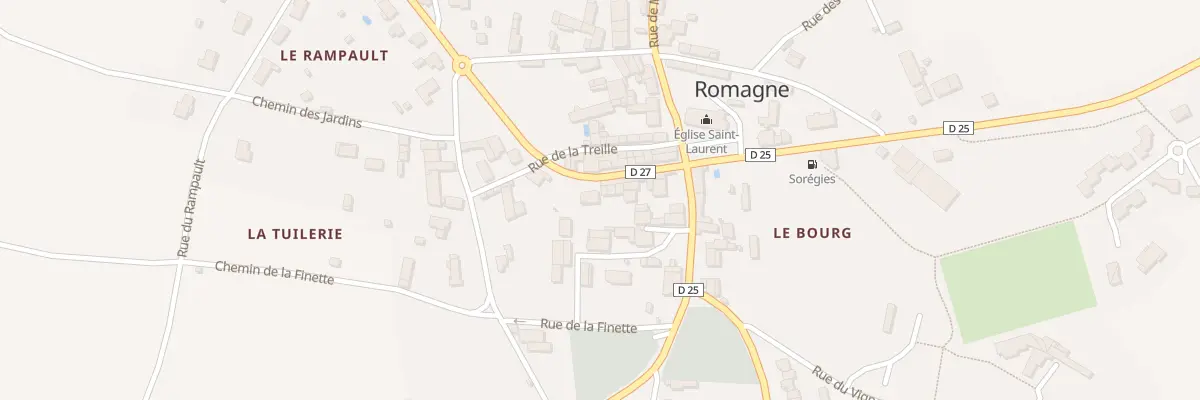 Plan du 9 Grand Rue à Romagne