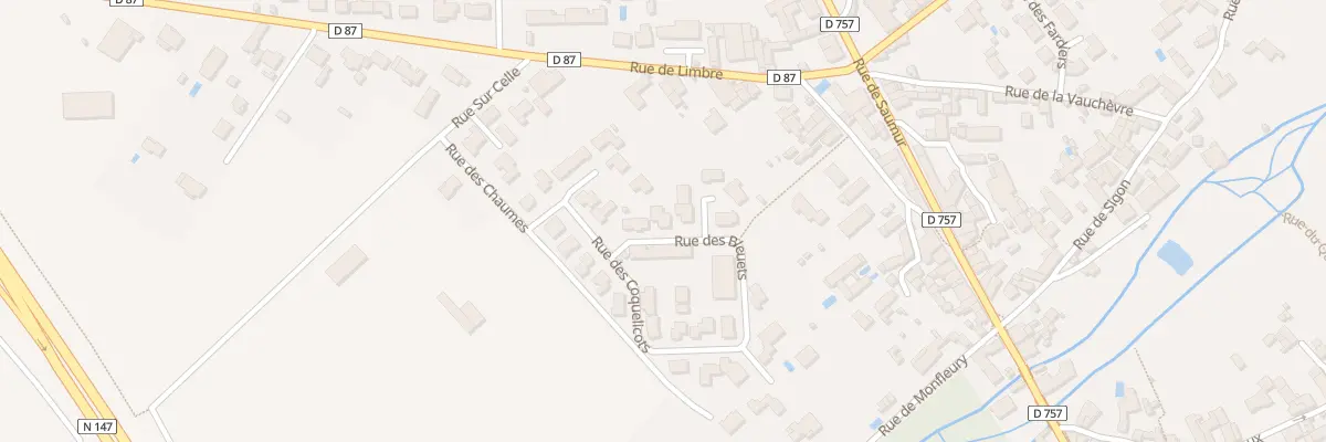 Plan du 5 Rue des Bleuets à Migné-Auxances