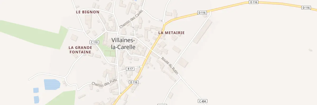 Plan du 3 Rte du Rutin à Villaines-la-Carelle
