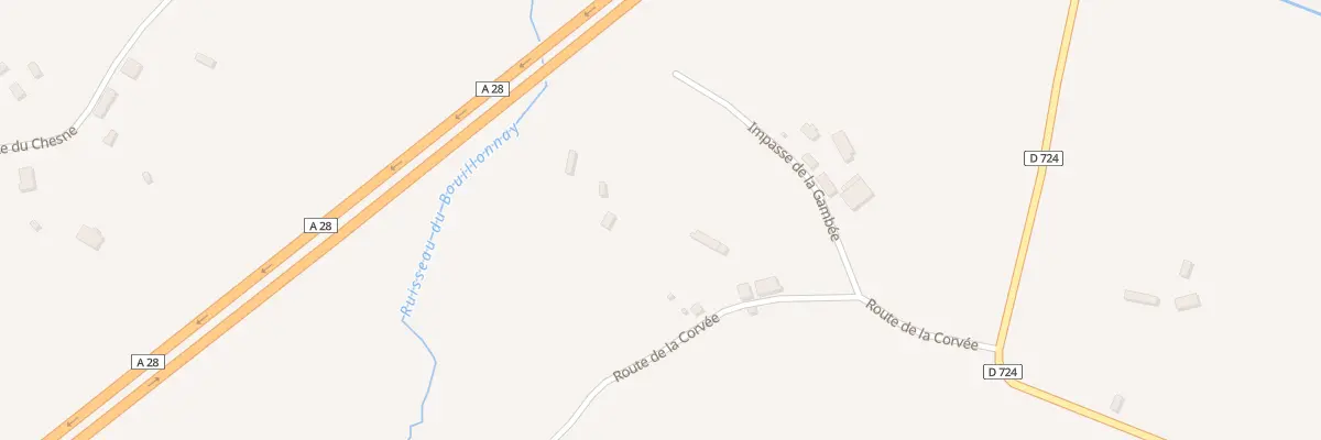 Plan du 196 Rte de la Corvée à Coulmer