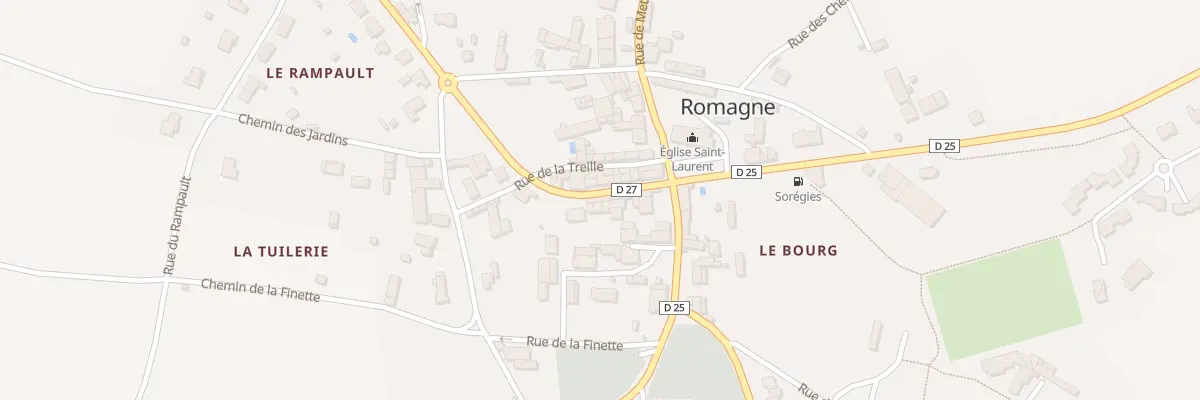 Plan du 7 Grand Rue à Romagne