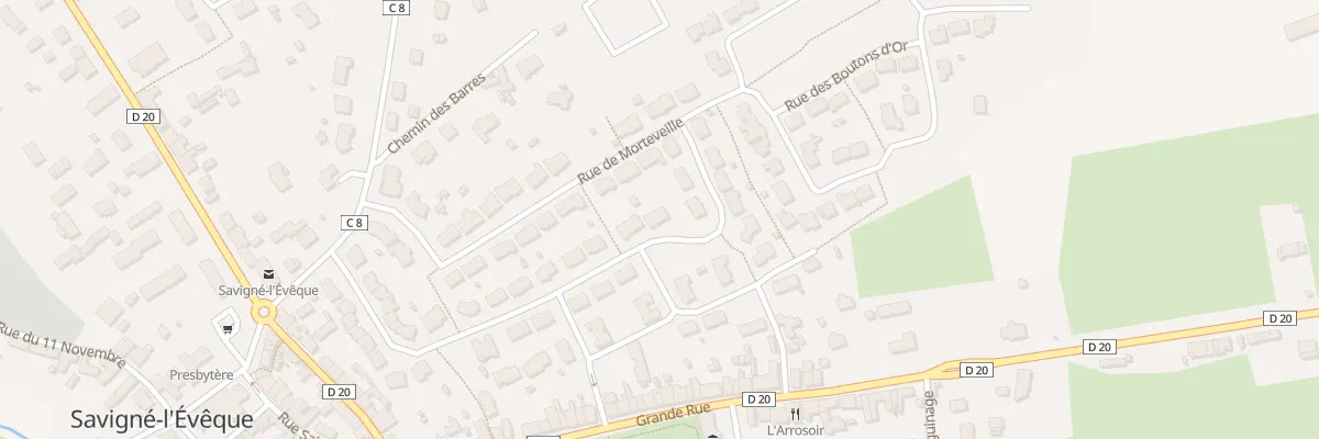 Plan du 6 Rue de la Perriere à Savigné-l’Évêque